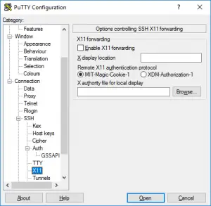 Öffnen Sie eine GUI-Anwendung aus der Ferne mit PuTTY