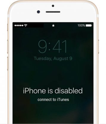 disabled iphone itunes connect