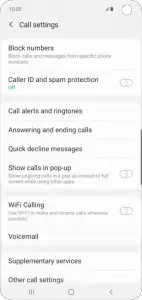  Turn off Voicemail on Samsung